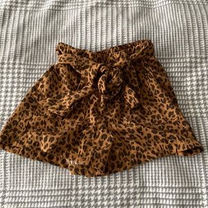 Printed High Waisted Shorts